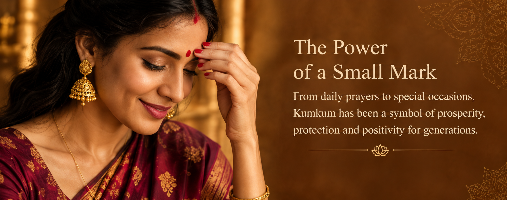 Woman with kumkum home page